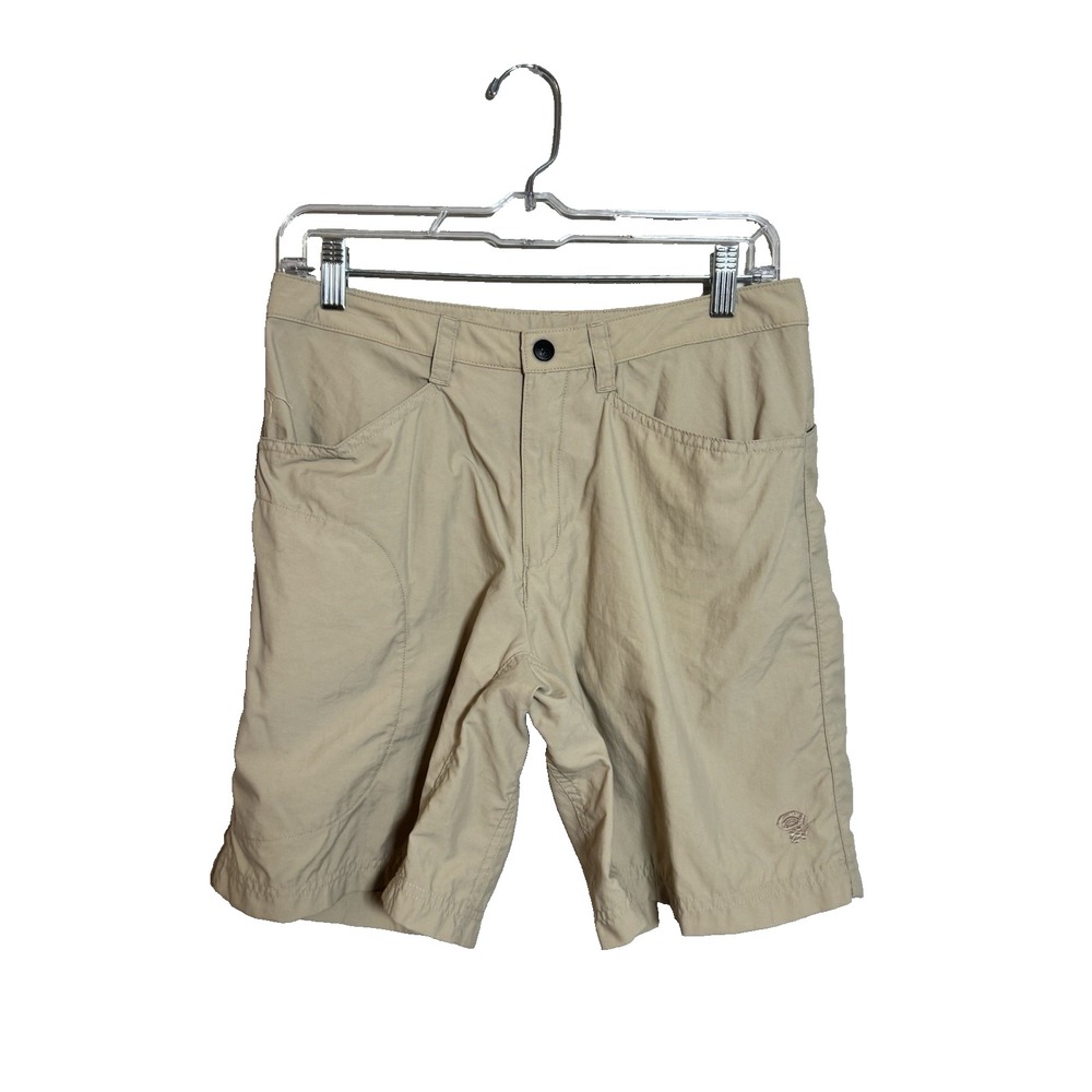 Mountain Hardwear Shorts‎ Women 8 tan Nylon Stretch Outdoor Hiking Camping